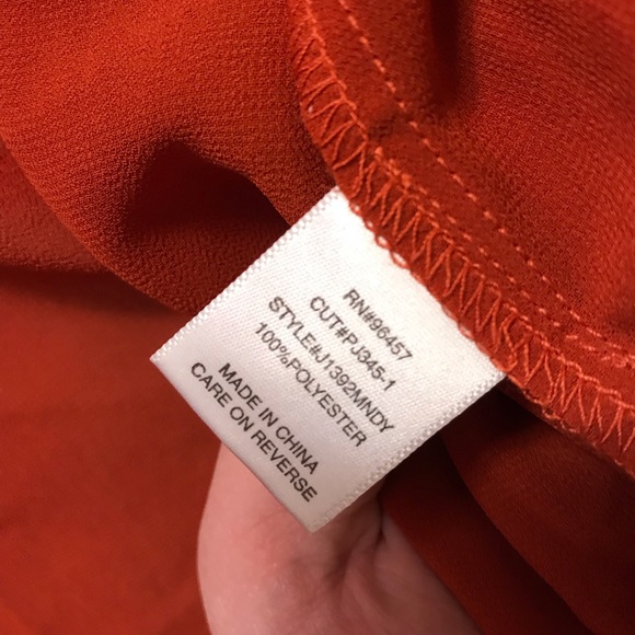 “Love on a Hanger” orange button down shirt - Picture 6 of 6